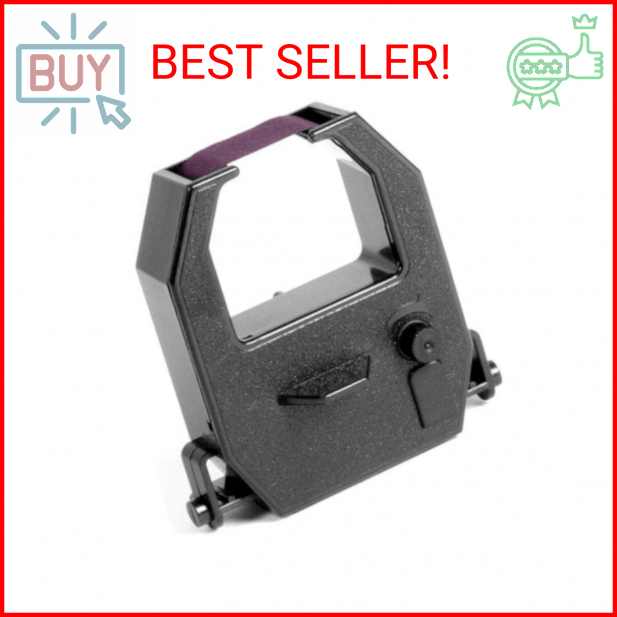 (2 Pack) Amano PIX 10/15/20/21/25/28/55/75/95/200/3000x Time Clock Ribbon Purple