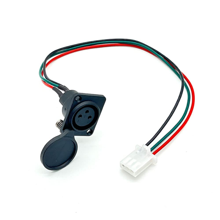 GLDYTIMES 3 Wire 3-Pin XLR Charging Port Cable for E-Bike, E-Scooter, Mobility,
