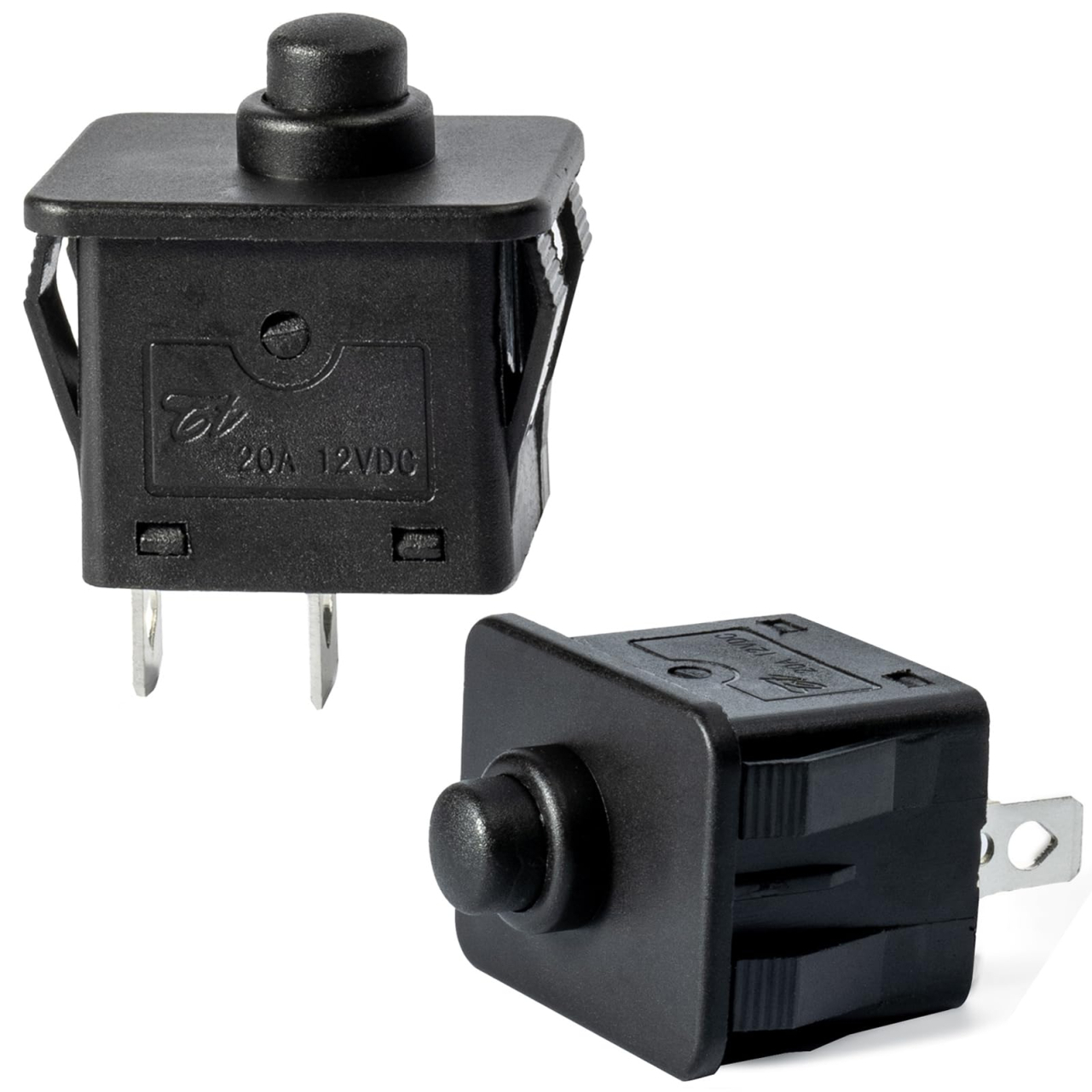 2 Pcs 12volt 6volt 2Pin Plunger Type Power Wheel Foot Pedal Switch Accelerator