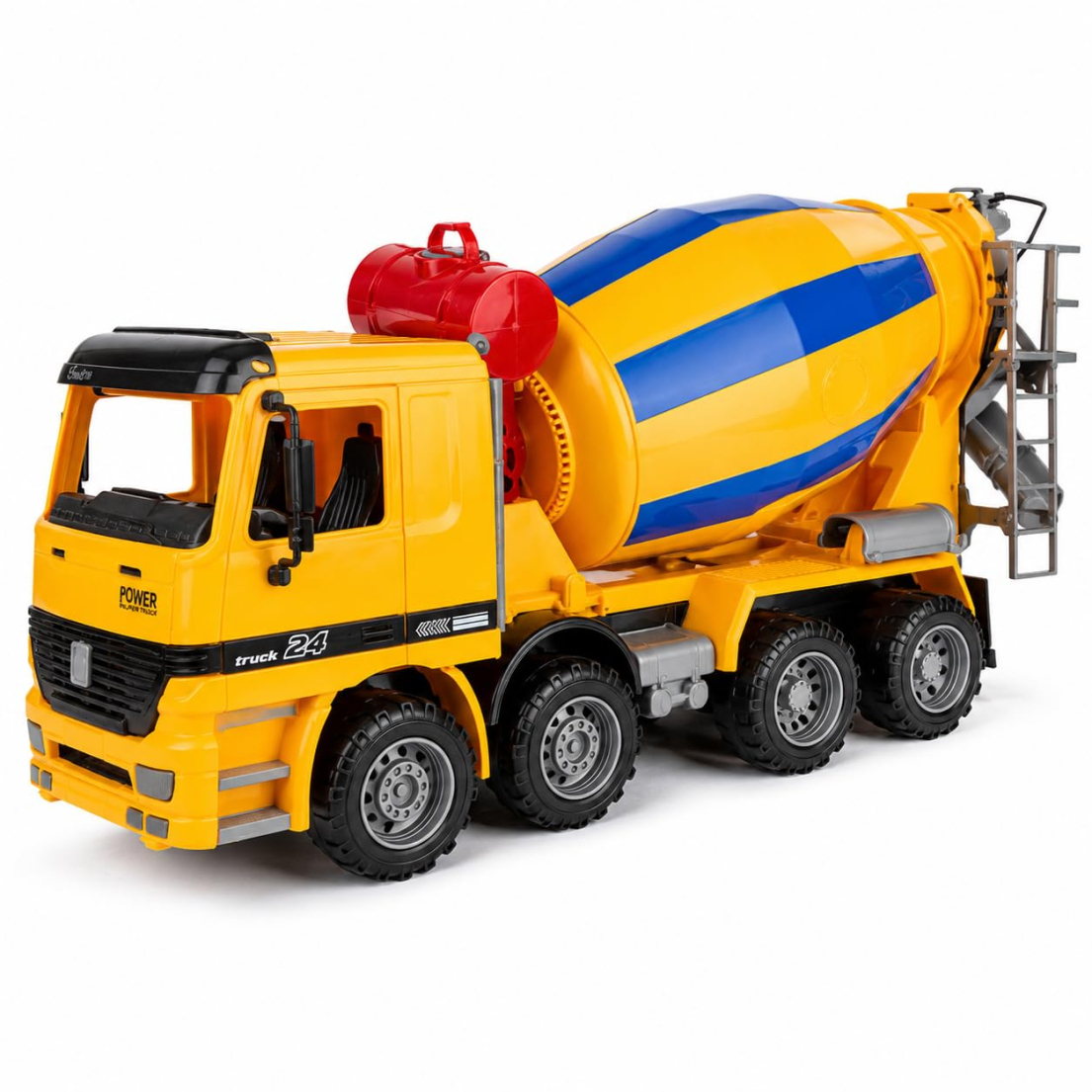 15-Inch Oversized Cement Mixer Construction Truck Toy