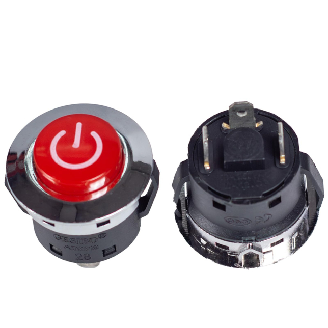 Red Round Power Button for Ride-On Car