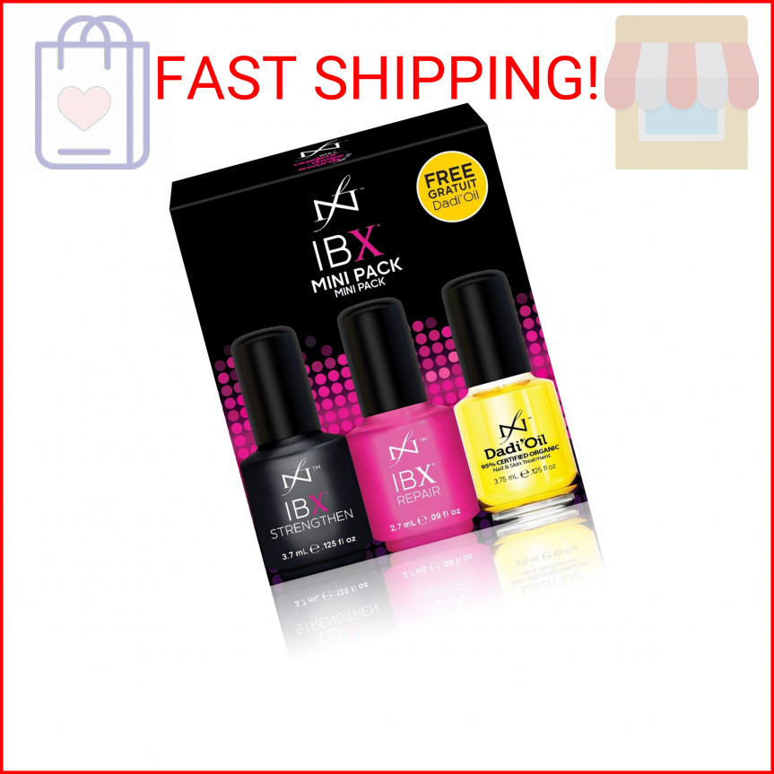 Nail Polish NEW! IBX Mini Duo Pack With FREE Dadi oil Restorating