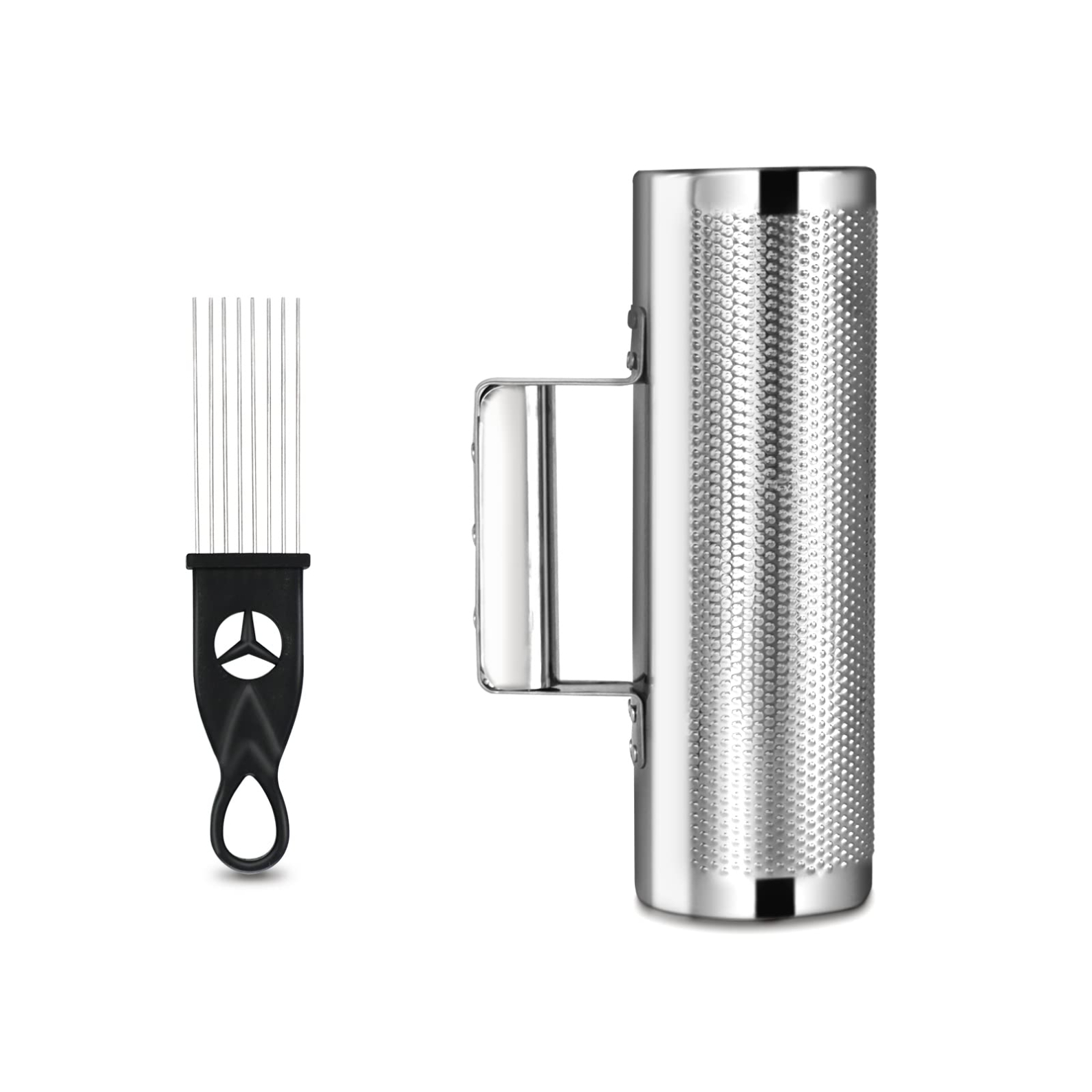 Soulmate Guiro Instrument Stainless Steel Guiro 8" 3" Professional Metal Shaker